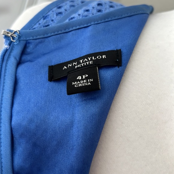 Ann Taylor Flare Periwinkle Blue Dress - Picture 10 of 11